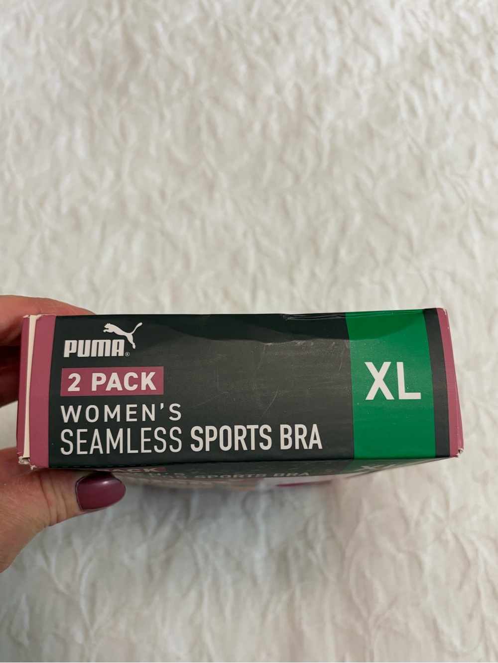 Puma Convertible Back Sports Bra Pack in Pink and Teal Accent - Picture 4 of 7